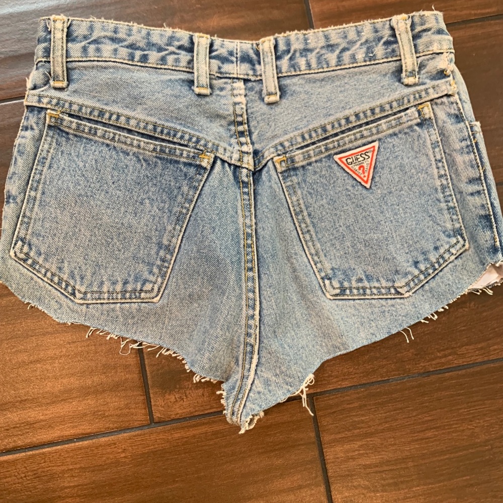 George Marciano Cheeky denim cut off short VINTAGE